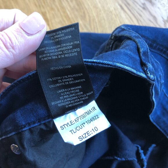 KFTK Ellen Ankle Skinny Jeans Dark Wash Size 10 - Picture 10 of 13